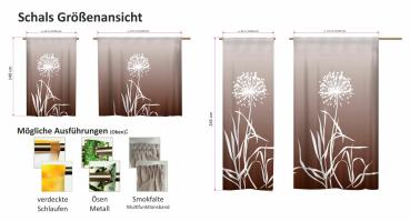 Allium 24 -  coffee Gardine Schal modern